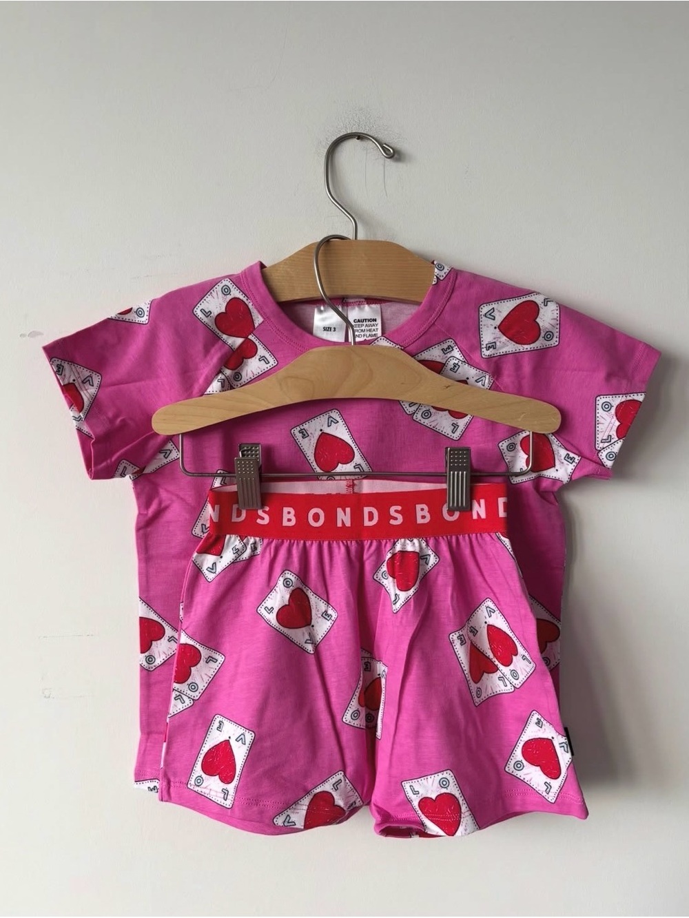 Bonds Pink Heart Playing Card Kids Matching Set